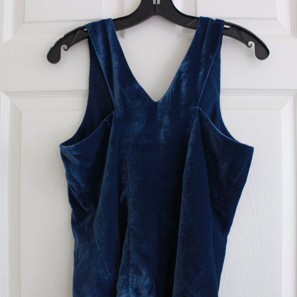 Julia Amory Julia Velvet Wide Leg Pants and Tess Vest Set in Azure Blue - Picture 7 of 16